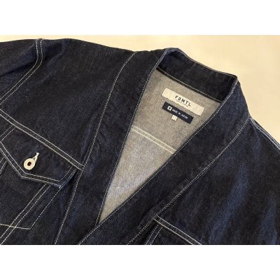 画像2: FDMTL DENIM HAORI JACKET RINSE