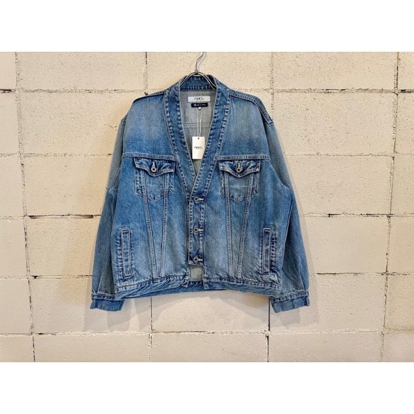 画像1: FDMTL DENIM HAORI JACKET 4YR WASH (1)