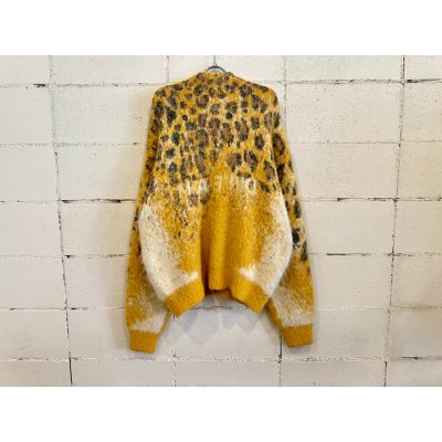 画像1: SEVESKIG Fading Leopard Knit Cardigan